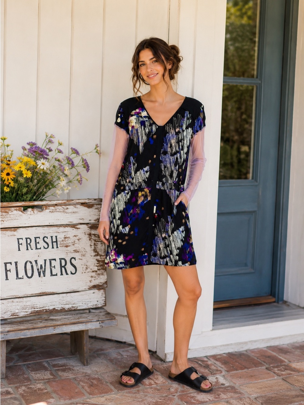 Anthropologie Leifsdottir Silk Dress, 4. - Picture 2 of 14